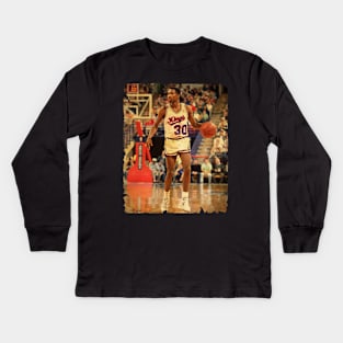 Kenny Smith - Vintage Design Of Basketball Kids Long Sleeve T-Shirt